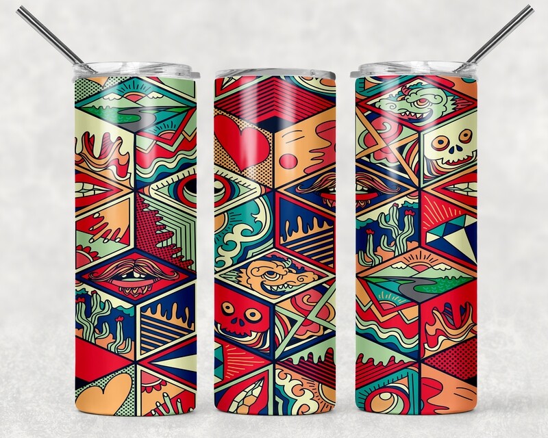 Dragon Abstract Tumbler