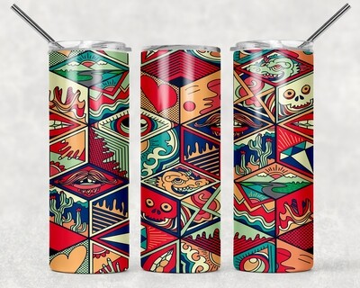 Dragon Abstract Tumbler