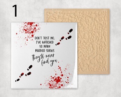 True Crime Mix And Match Coasters