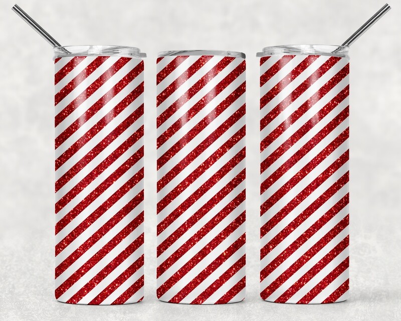 Candy Cane Christmas Tumbler