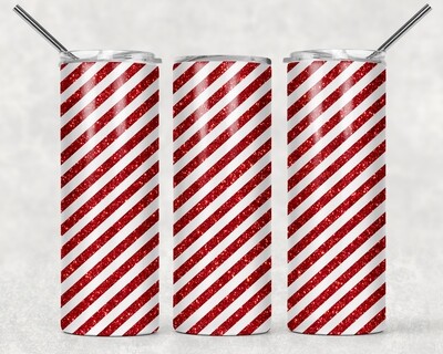 Candy Cane Christmas Tumbler