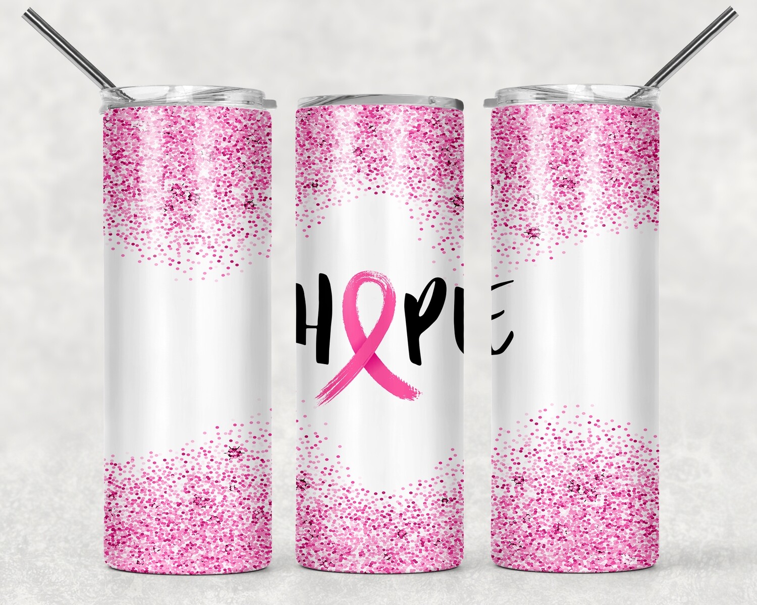 Breast Cancer Awareness Hope Ribbon Tumbler