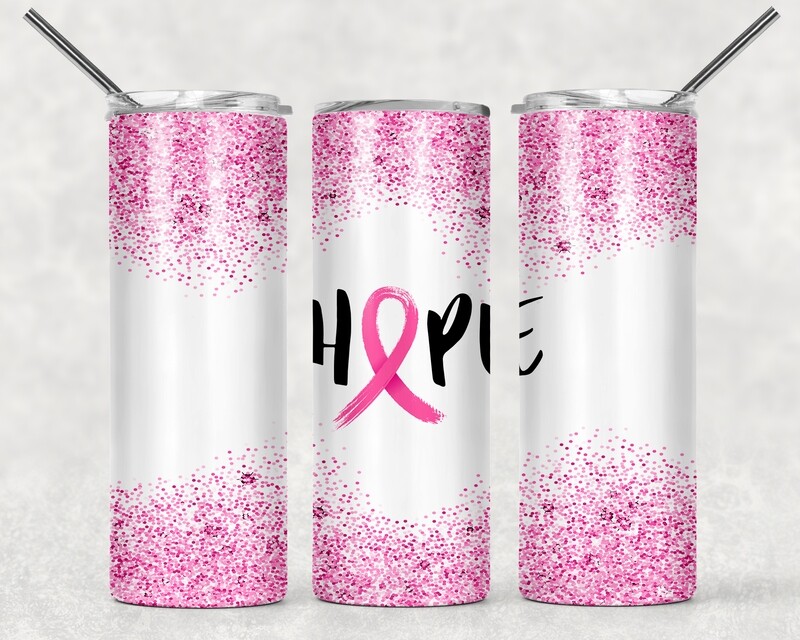 Breast Cancer Awareness Hope Ribbon Tumbler