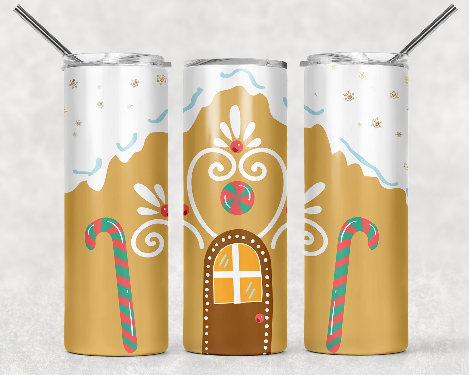 Gingerbread House Christmas Tumbler