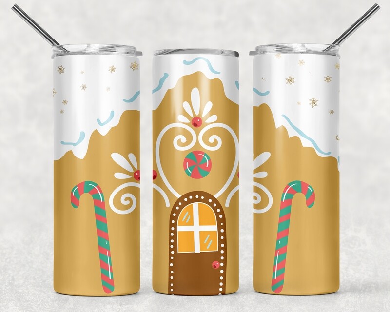 Gingerbread House Christmas Tumbler