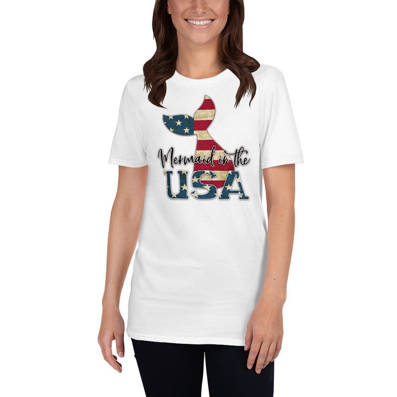 Mermaid In The USA Women&#39;s T-Shirt