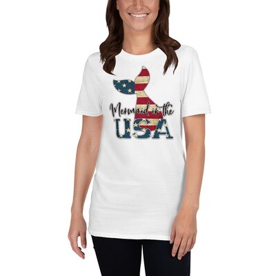 Mermaid In The USA Women&#39;s T-Shirt