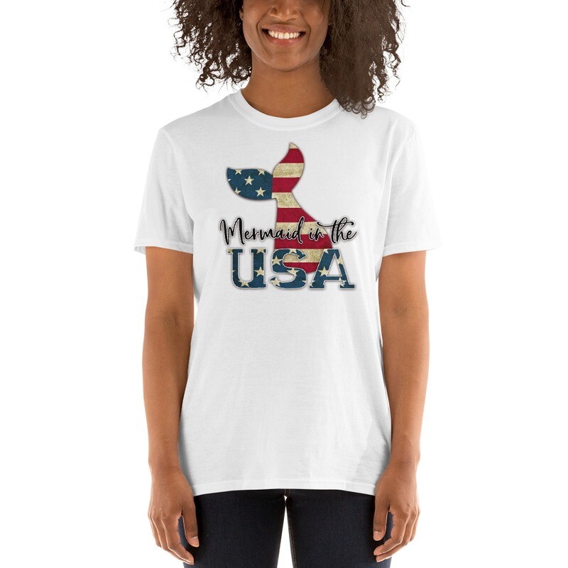 Mermaid In The USA Women's T-Shirt