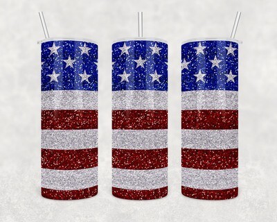 USA Flag Patriotic Tumbler