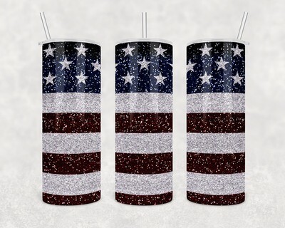 USA Flag Patriotic Tumbler