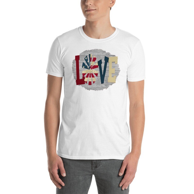 Love With Patriotic Windmill T-shirt