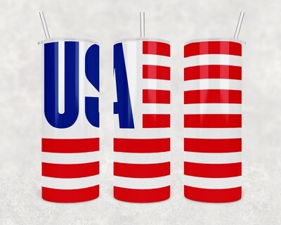USA Flag Tumbler