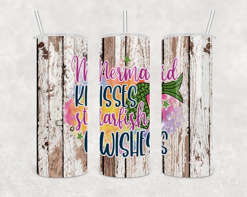 Mermaid Kisses Starfish Wishes Tumbler