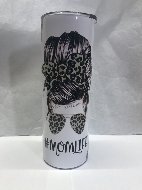 #Mom Life Cheetah Tumbler
