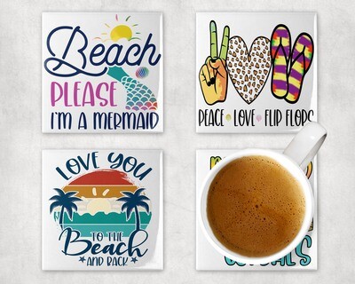 Beach Mix And Match Coasters