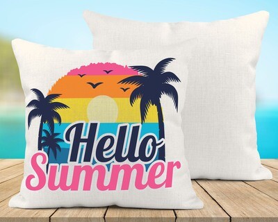 Hello Summer Pillow Cover