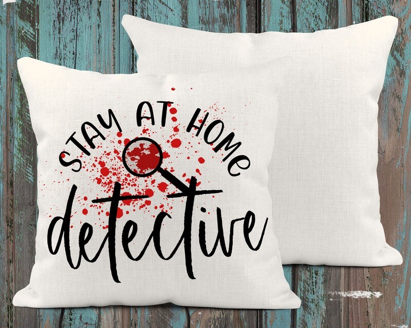 Stay At Home Detective Pillow Cover