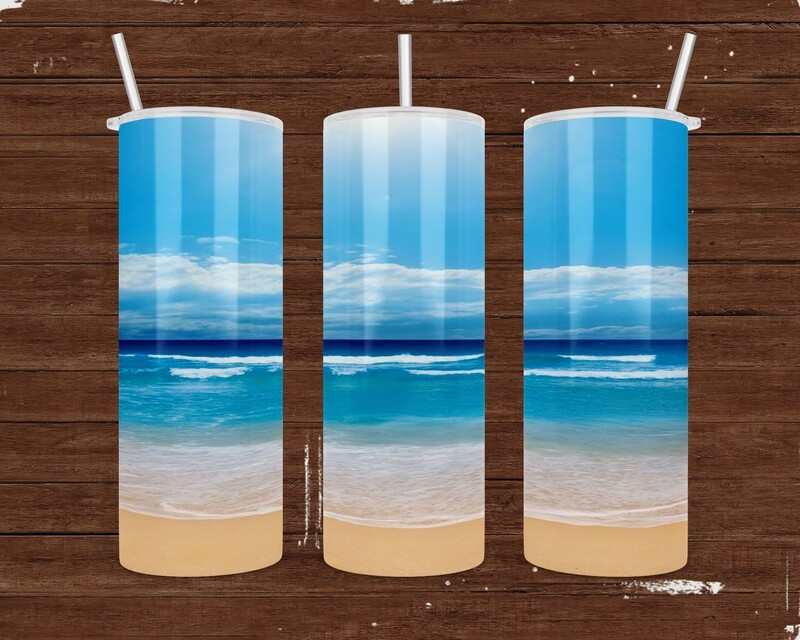 Beach Ocean Sand Tumbler
