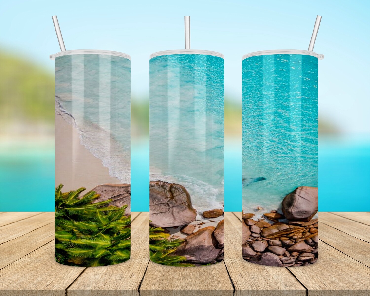 Beach Ocean Sand Tumbler