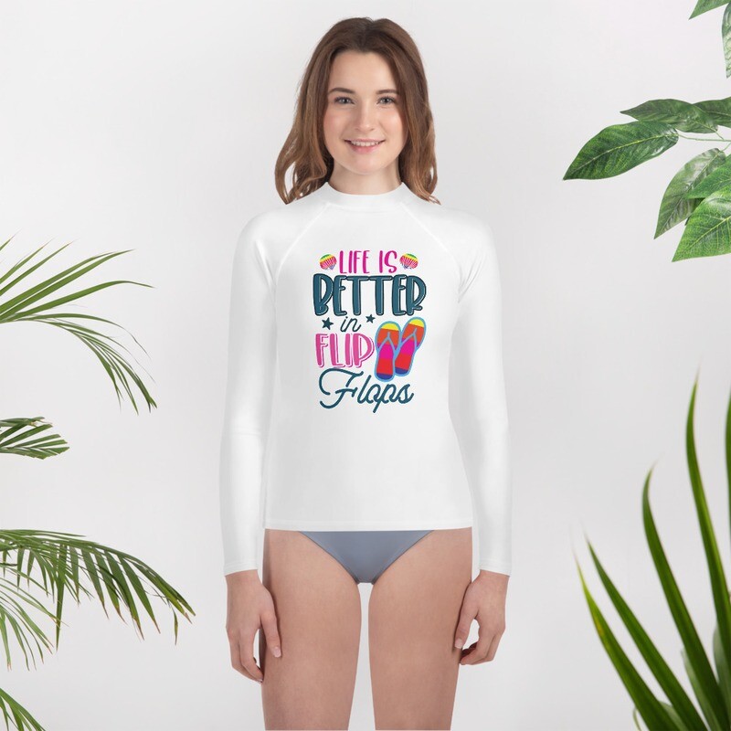 Life Is Better In Flip Flops Youth Performance Shirt