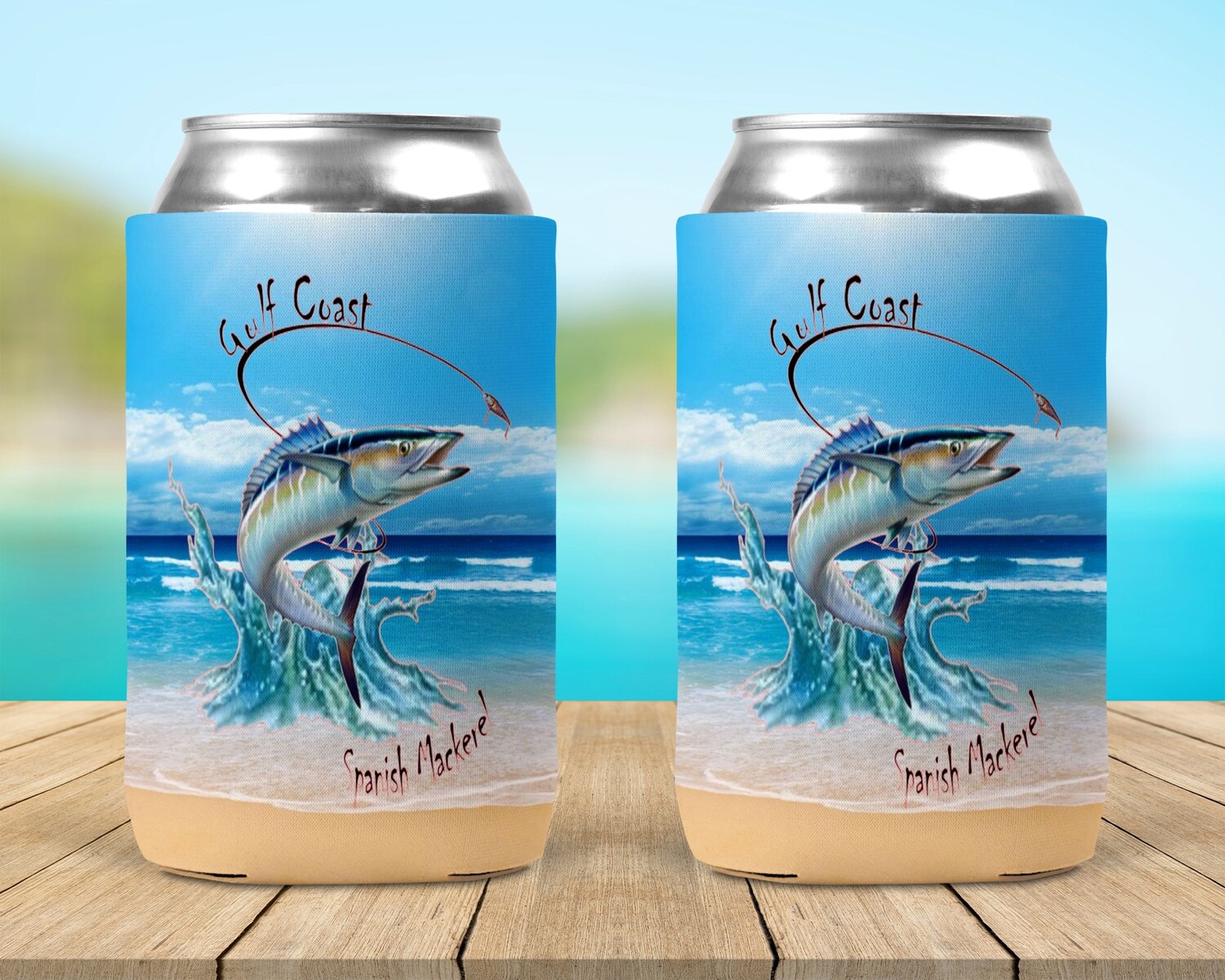 Gulf Coast Spanish Mackerel Koozie