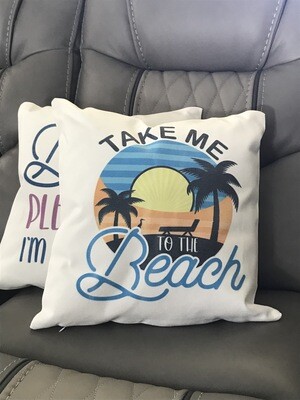 Take Me To The Beach Pillow Cover
