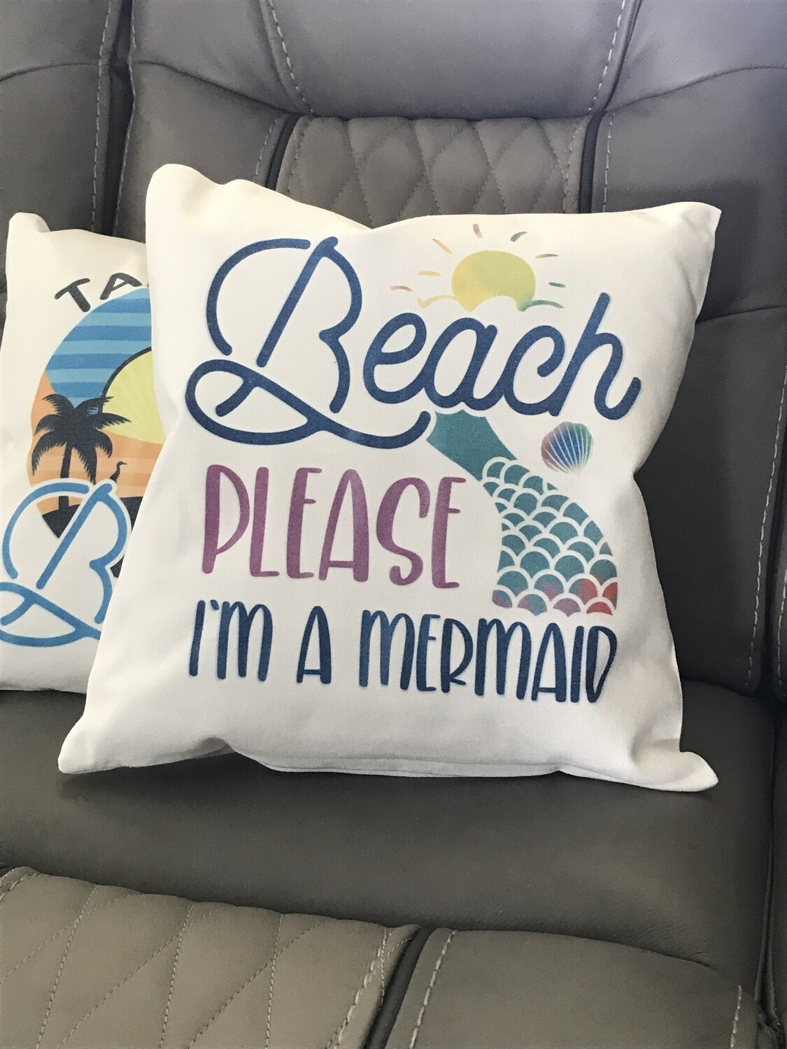 I'm A Mermaid Seaside Pillow I'm A Mermaid Seaside Pillow