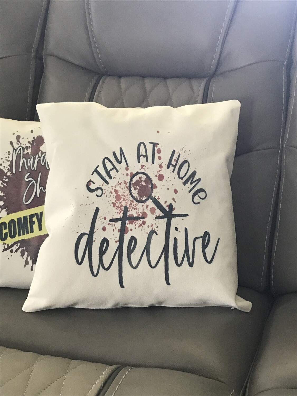 Stay At Home Detective Pillow Cover