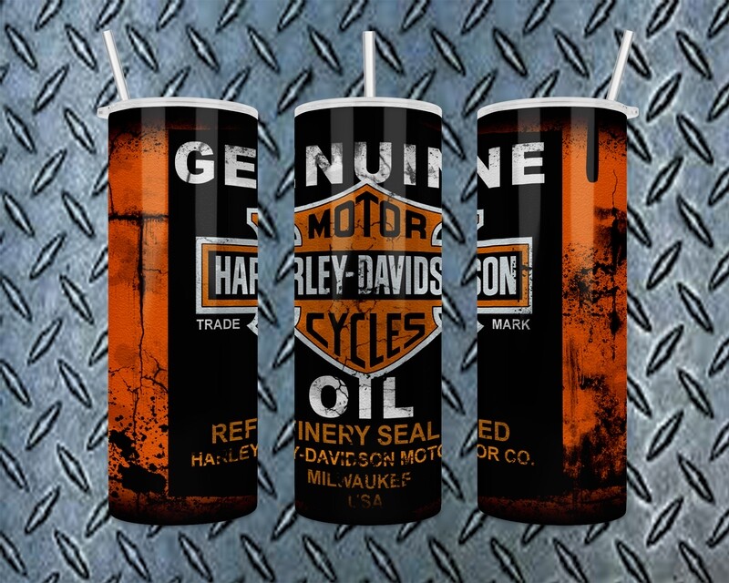 Harley Davidson Motor Oil Tumbler