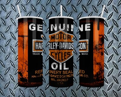 Harley Davidson Motor Oil Tumbler