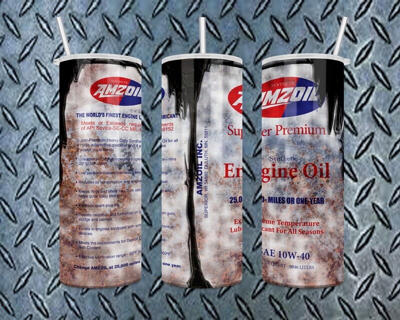 Amzoil Engine Oil Grunge Tumbler