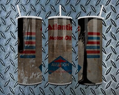 Atlantic Motor Oil Grunge Tumbler