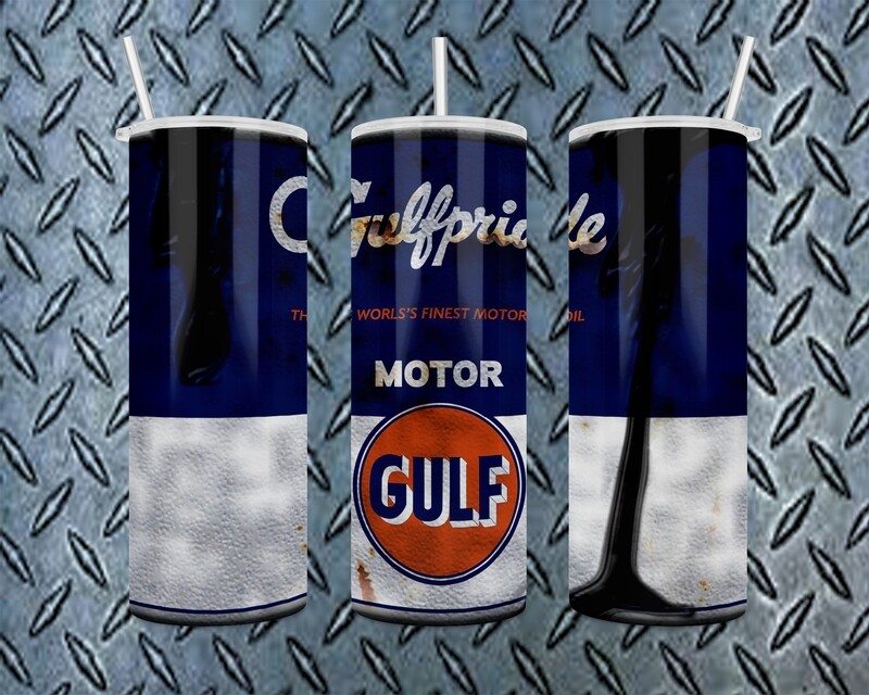 Gulf Gulfpride Motor Oil Tumbler