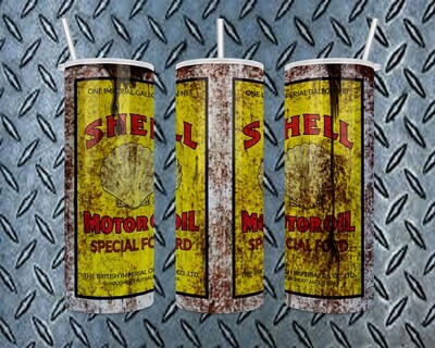 Shell Special Ford Motor Oil Tumbler