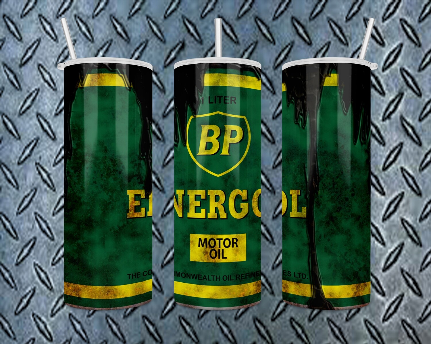 BP Energol Motor Oil Tumbler