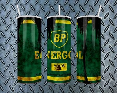 BP Energol Motor Oil Tumbler