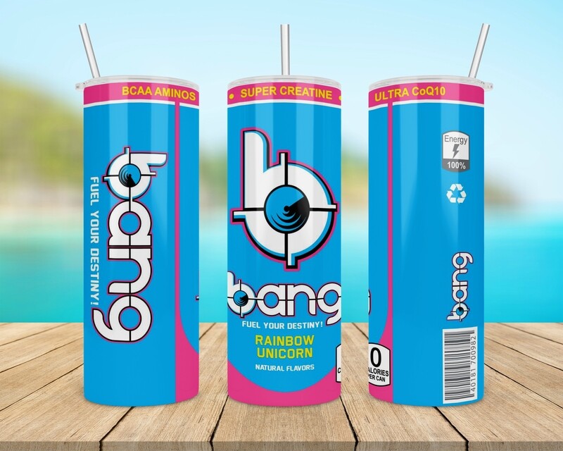 Bang Rainbow Unicorn Tumbler