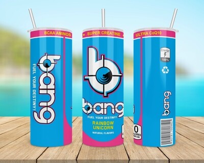Bang Rainbow Unicorn Tumbler