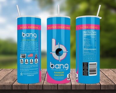 Bang Energy Rainbow Unicorn Tumbler