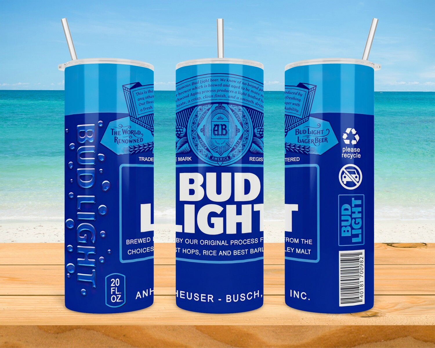 Bud Light Beer Tumbler