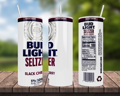 Bud Light Seltzer Black Cherry Beer Tumbler