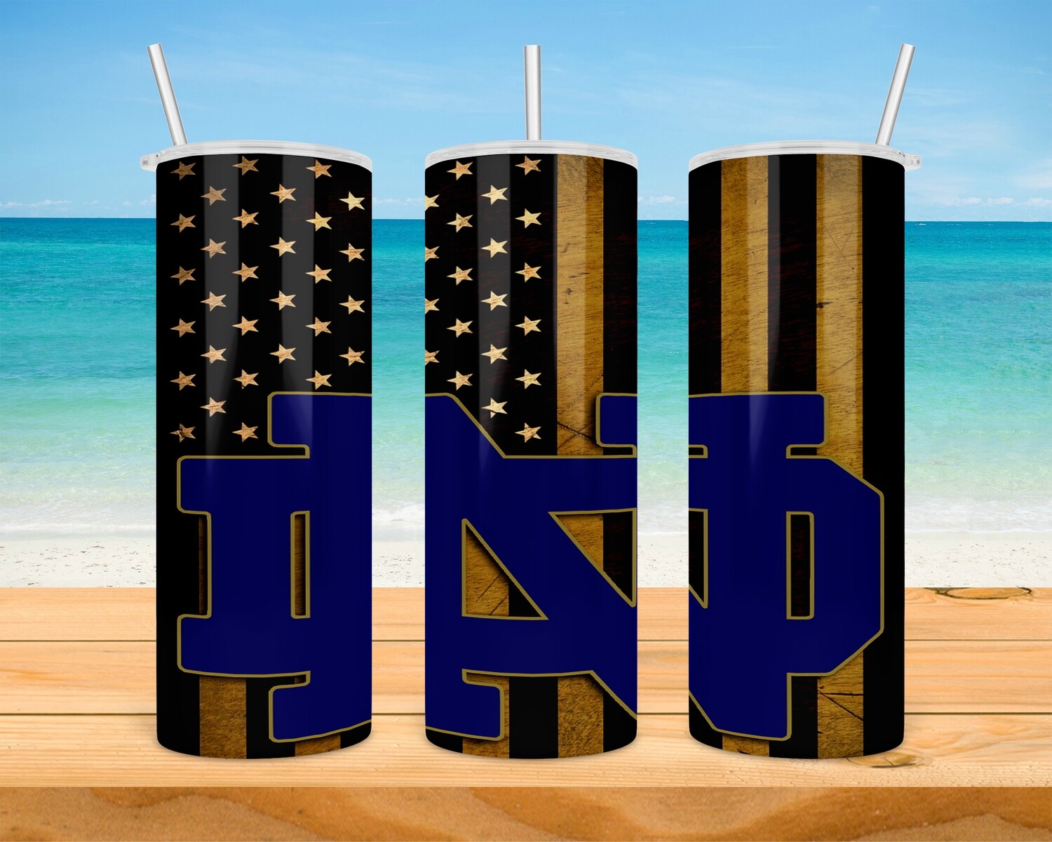 Notre Dame Fighting Irish Football Tumbler