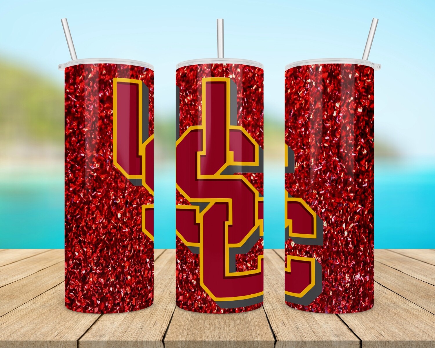 USC Trojans Football Tumbler