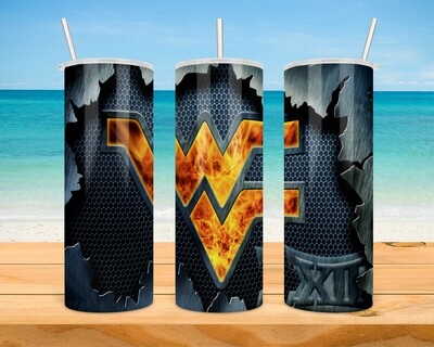 West Virginia Mountaineers Football Tumbler