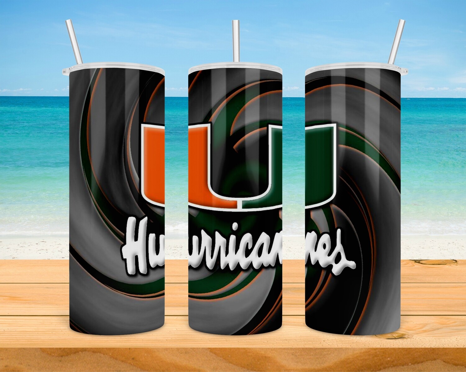 Miami Hurricanes Football Tumbler