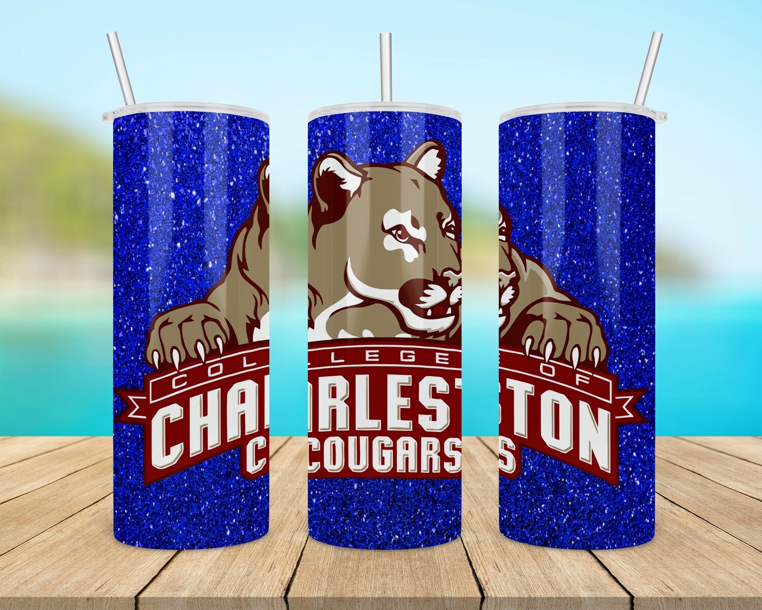 Charleston Cougars Football Tumbler
