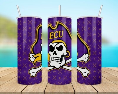 ECU Carolina Pirates Football Tumbler