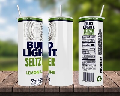 Bud Light Seltzer Lemon Lime Beer Tumbler