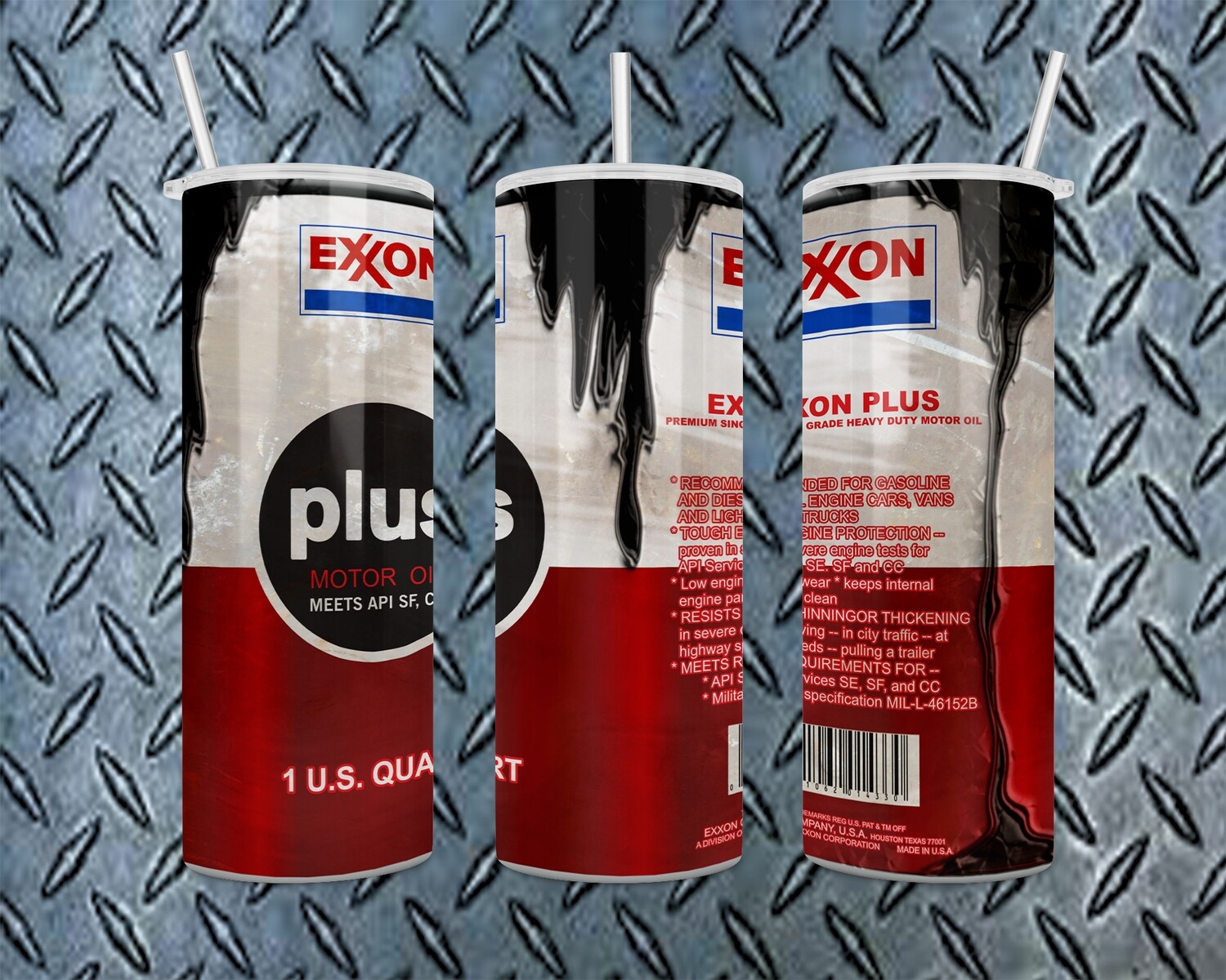 Exxon Plus Motor Oil Tumbler