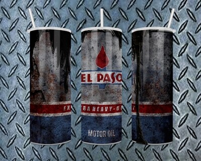 El Paso Motor Oil Tumbler